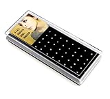Ularmo® Newest Popular 40pcs Fashion Surgical Stainless Steel Nose Lip Bar Stud Ring Body Piercing (White)