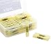 AIRIC Heat Shrink Butt Connectors 12-10 AWG, 50 Pcs Waterproof Crimp Splice Terminal for Auto Repair, Marine Grade Connector for 12,10 Gauge Wire, Wiring Crimps Terminals, Yellow
