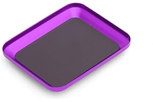 BlesConi Magnetic Screw Storage Mat Compatible with Workshop Repair Tools 106x86mm(Purple)