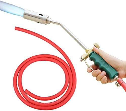 GOGOLO Dual Switch MAPP Gas Torch Spray Trigger Gun Set, Propane Torch Kit with 2Meter Hose Quick Fitting for Melting, Welding, BBQ, Heating