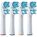 Double Clean Brush Heads, Compatible with Oral-B Dual Clean Toothbrush - Pack of 4