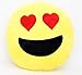 Emoji Pillows, Plush Cushion with Various Emoticon Expressions Faces Moods. Random Assorted Styles and Designs. Styles and Designs Will Vary at Random When Shipped by Amazon or by Perfect Life Ideas