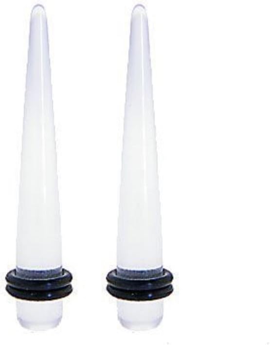 TheMaddHatter Clear Tapers/Stretchers/Expanders Acrylic Material (1 Pair)
