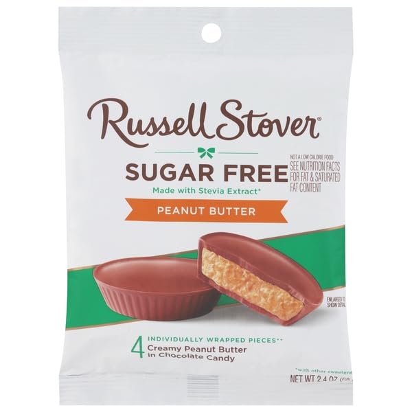 RUSSELL STOVER SUGAR FREE MILK CHOCOLATE PEANUT BUTTER...