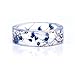 New Arrival Handmade Blue Color Dried Flowers Transparent Resin/Plastic Women/Men's Charm Ring