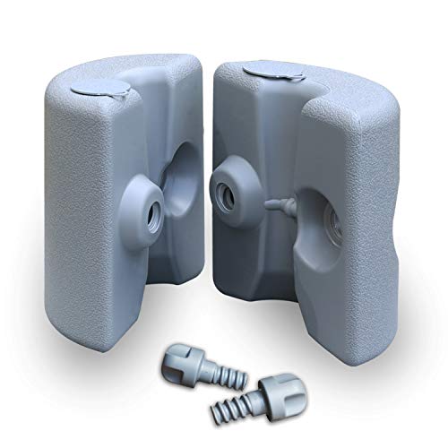 ABCCANOPY Pavillonstandfüße 4er Set, mit Wasser/Sand befüllbar,Gewichte für Pavillons Gartenzelte Festzelte,Grau – Bild 5