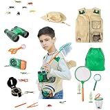 Kit De Explorador Al Aire Libre Para Niños De 3 A 12 Años – Set De 16 Piezas Con Red De Mariposas, Lupa, Prismáticos Y Caja De Insectos, Ideal Para Dos Niños, Regalo Educativo Sin Pantallas