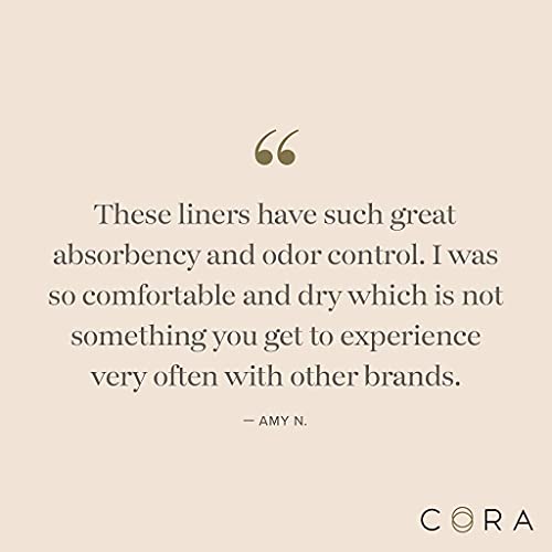 Cora Ultra Thin Organic Bladder Liners Incontinence & Postpartum Pads