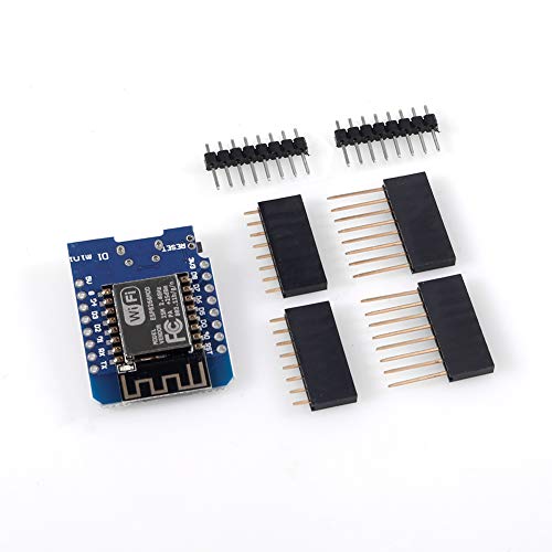Aoicrie 2Pcs D1 Mini NodeMcu 4M Bytes Lua WiFi Development Board Base on ESP8266 ESP-12F N, for Arduino, 100% Compatible with WeMos D1 - Thumbnail 6