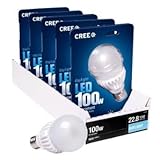 Cree 18-watt (100w) Daylight (5000k) LED A21 Light Bulb *5 Pack*