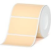 HPRT Thermal Labels for T20/T260LR Label Printer, 1.97" x 1.18"(50x30 mm) Waterproof Sticker Paper, Thermal Tape for HPRT T260LR Label Maker, 200 Labels/Roll - Kraft Brown