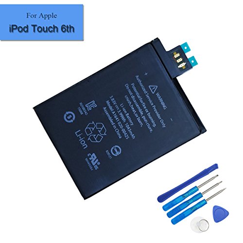 Melphyreal New Replacement Battery A1641 A1574 Compatible with Apple iPod Touch 6 6th Gen 1043mAh 3.83V + Tools