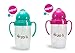 Zoli BOT 2.0 10 oz Straw Sippy Cup - 2pack (Mint/Pink) primary
