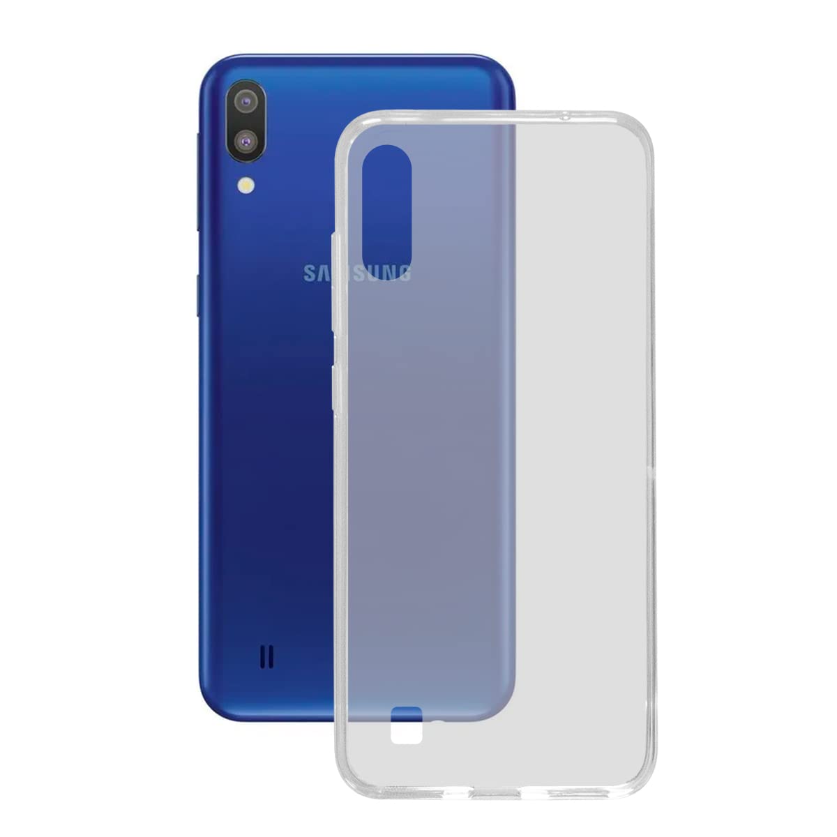 KSIX smart your tech Galaxy M10 Case, Flexible, Transparent