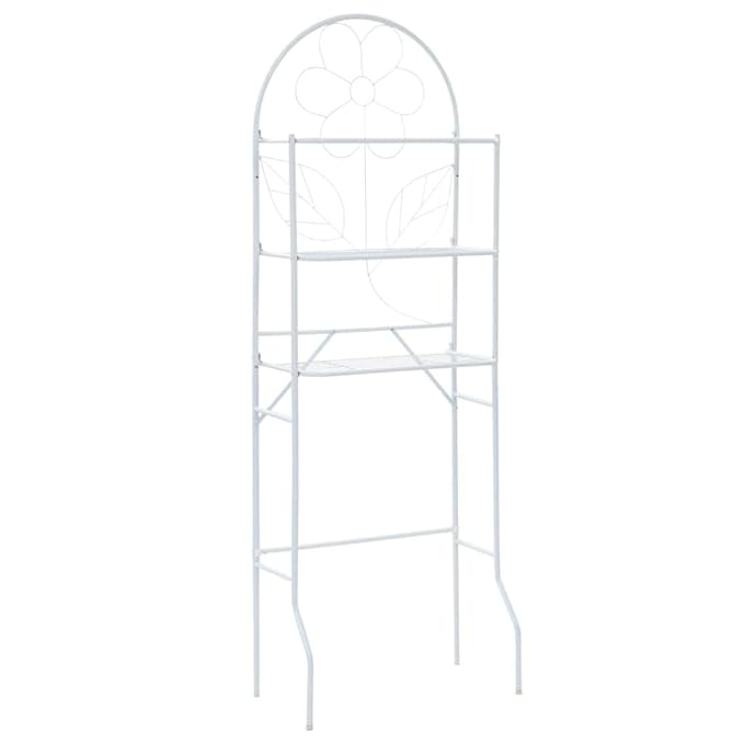 Tidyard- Badezimmerregal Badregal Metallregal 60 x 33 x 174 cm WC Stand Regal mit 3 Ablagen | Toilettenregal Waschmaschinenre