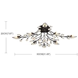 LightInTheBox Vintage Black Crystal Branch