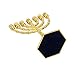 singlotat 12 Tribes of Israel Jerusalem Temple Menorah,7 Branch Hexagonal Base Jewish Candle Holder, Holy Land Gift (Menorah)