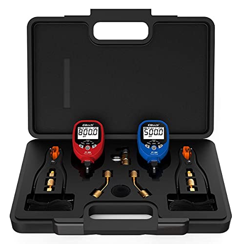 Elitech Digital AC Gauge Set HVAC Gauges APP Monitoring with