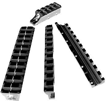 Aimtech2pc Low Rib Rider for Mossberg 500, 590, 835, 91, 87, Black, RRLD3 RRLD3 (2pc.)