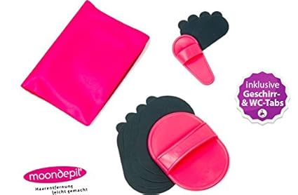 moondepil Komplettset - Haarentfernung leicht gemacht - inkl. innovativer WC- und Geschirrspültabs