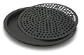 Lloyd Pans, Chicken Wings Pan & Dimple Disk Set, Pre-Seasoned PSTK, Hard Anodized Aluminum, 14 inch Round Oven-B-Que