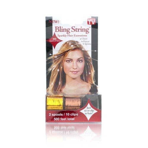Mia Bling String - Gold and Blonze Model No. 00260 - 2 Spools + 10 Snap Clips