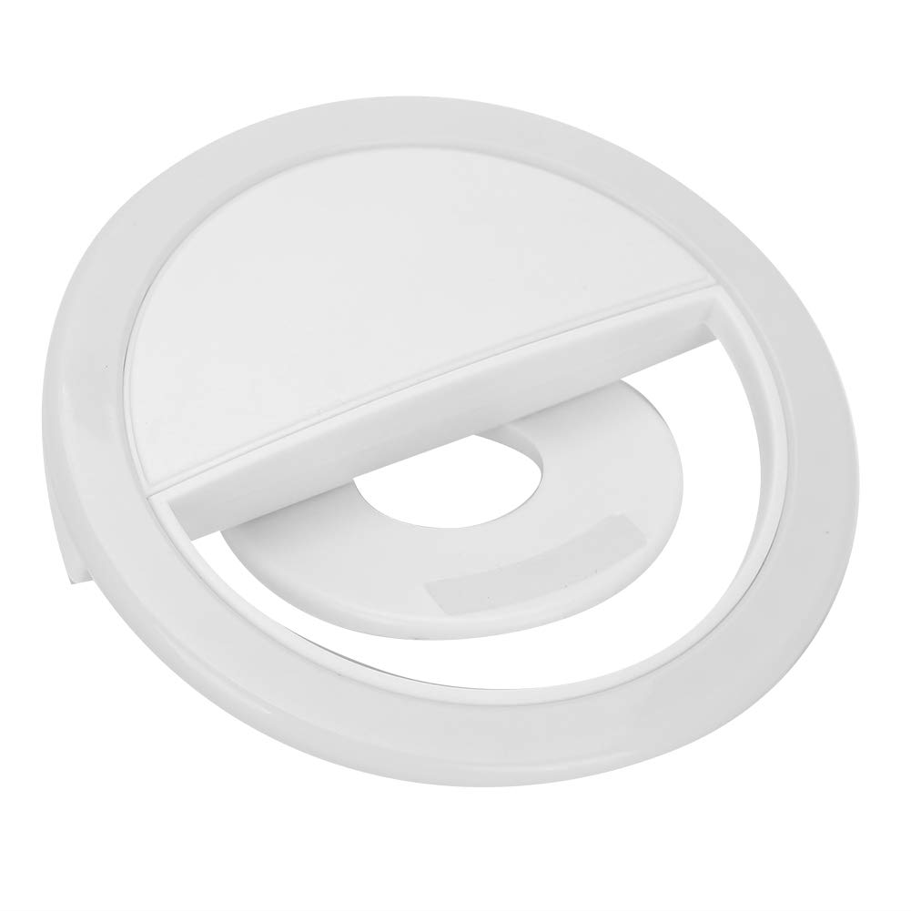 Selfie Ring Light, Clip on LED Circle Lamp USB Rechargeable Three Color Modes for Live Streaming for Photography for Makeup for Nail Art