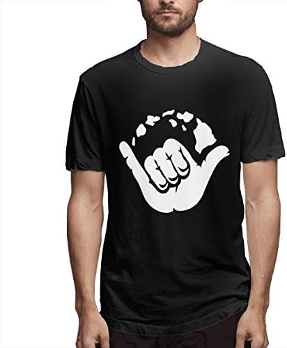 Phyllis Fan Men Aloha Hand Hawaii Symbol T Shirt - Printed Stylish Short Sleeve Tees Top T-Shirts