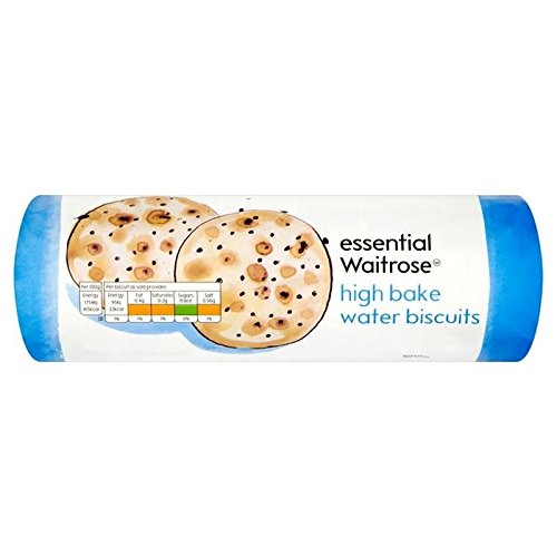 High Bake Water Biscuits essential Waitrose 200g (Pack of