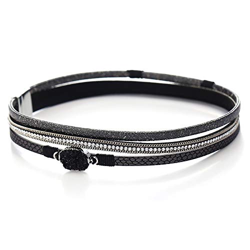 4 17mile+Multi+Layer+Leather+Bracelet+Magnetic