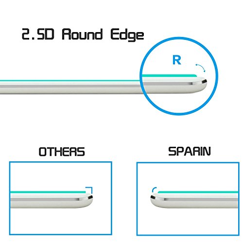 iPad 9.7" (2017) / iPad Pro 9.7 / iPad Air 2 / iPad Air Screen Protector, SPARIN Tempered Glass Screen Protector - Apple Pencil Compatible / 2.5D Round Edge / Scratch Resistant