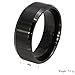 SAINTHERO Mens Womens Wedding Bands Classic 8MM Titanium Steel Promise Rings for Him High Polish Comfort Fit Size 5-15