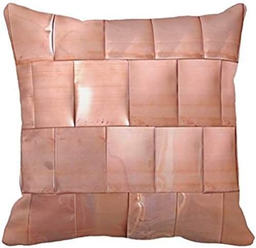 Copper Plates Throw Pillow Case