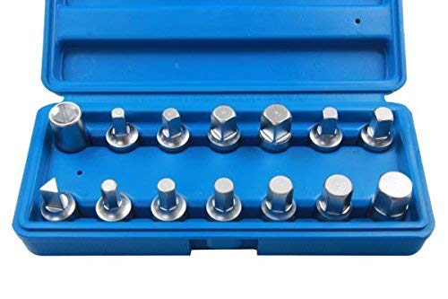 US Pro 3/8 DR 14PCS DRAIN PLUG KEY SET B3225