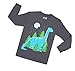 Dinosaur Pajamas For Boys Girls 2 Piece Cotton Clothing Toddler Sleepwear Set (Grey,8T)
