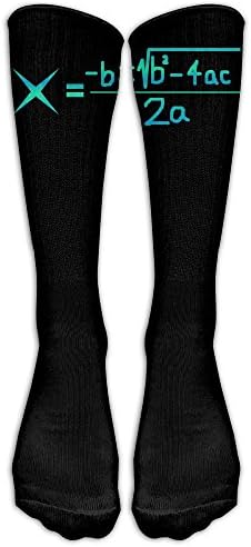 Math Education Nylon Casual Compression Knee Socks Stretch Athletic For Girls Cartoon Over Knee Long Tube Crew Socks