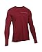 Under Armour Men's Charged Cotton Long Sleeve T-Shirt, Cardinal/Graphite, Large