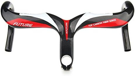 FASTEAM Carbon Road Handlebar Racing Road Bike Handlebar Bicycle Carbon Integral Handlebar Size 400/420/440x90/100/110/120mm (440x90mm)