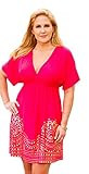 swimsuitsforall Women's Gold Foil Kimono Dress