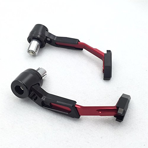 HTT Motorcycle Adjustable Length Red Black Total CNC 7/8"(22mm) Protector Proguard System Pro Brake Clutch Levers Protect Guard For Harley Dyna Honda CBR VFR CR XR Yamaha FZR YZF PW TW Aprilia