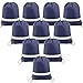 Navy-Drawstring-Bags-Backpack Reflective in Bulk 10 Pack, Cheap Sports Gym Sack Pack Cinch Bag with Strings