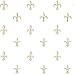 Brielle Fashion Cotton Jersey Sheet Set, Cal-King, Fleur De Lis Gold
