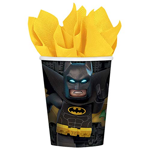 Amscan Lego Batman Cups, 9 oz., Party Favor