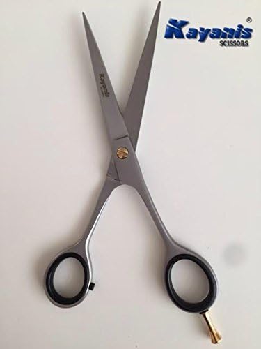 Professional Hairdressing silver satin finished 7'' High carbon Japanese steel scissor. by Kayanis