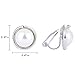 Clip on Earrings for Women, Non Pierced Earrings for Gifts (White Pearl Silver Plated)