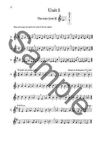 Sweet Pipes Recorder Book 1 (Soprano): A Method for Adults and Older Beginners - Thumbnail 4