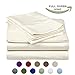 High Strength Natural Bamboo Fiber Yarns Egyptian Comfort 1800 Thread Count 4 Piece KING Size Sheet Set, IVORY Color
