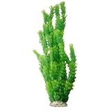 Como Water & Wood 21.6 Height Green Plastic Artificial Water Plant Grass for Fish Tank by Como