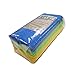 POLYTE Microfiber Cleaning Cloth Ultrasonic Cut Edgeless, 14 x 14 in (36 Pack, Blue,Green,Yellow)