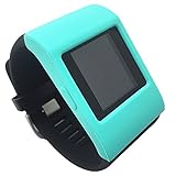 Bnad Cover For Fitbit Surge Fitness Superwatch Slim Designer Sleeve - Band Cover (Teal)